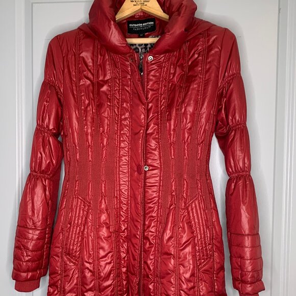 Outdoor Edition by Parkhurst, Soft Red Quilted Jacket Size S/P - Picture 7 of 12